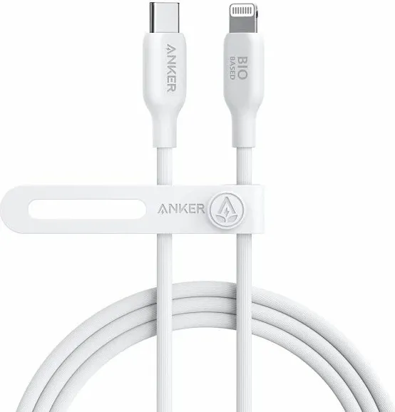 Kabllo Anker 541 BIO USB-C në Lightning 1.8m, deri 100W, e zezë - 1