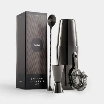Set koktejli Boston VonShef Graphite 1000250 800 ml inox, grafit, set 5 pjesë