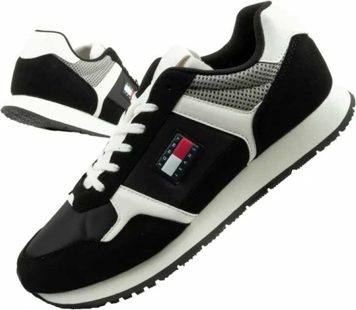 Atlete meshkuj Tommy Hilfiger TJM Runner Casual, të zeza - 1