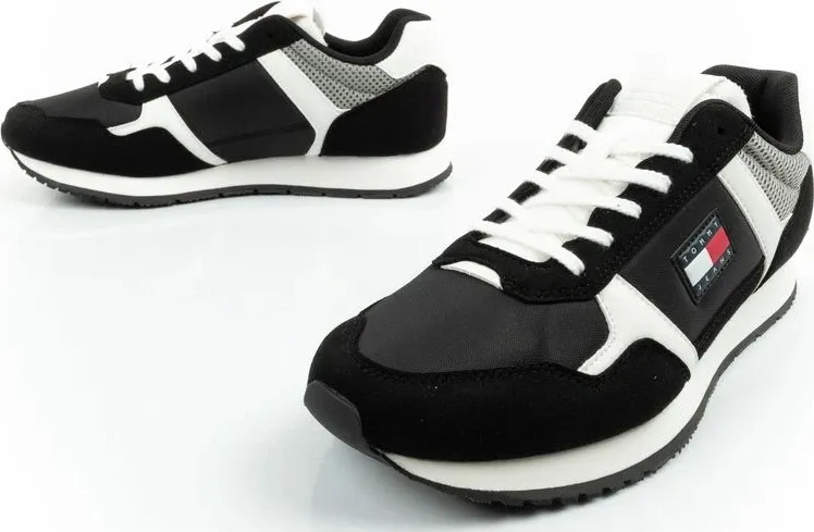 Atlete meshkuj Tommy Hilfiger TJM Runner Casual, të zeza - 8