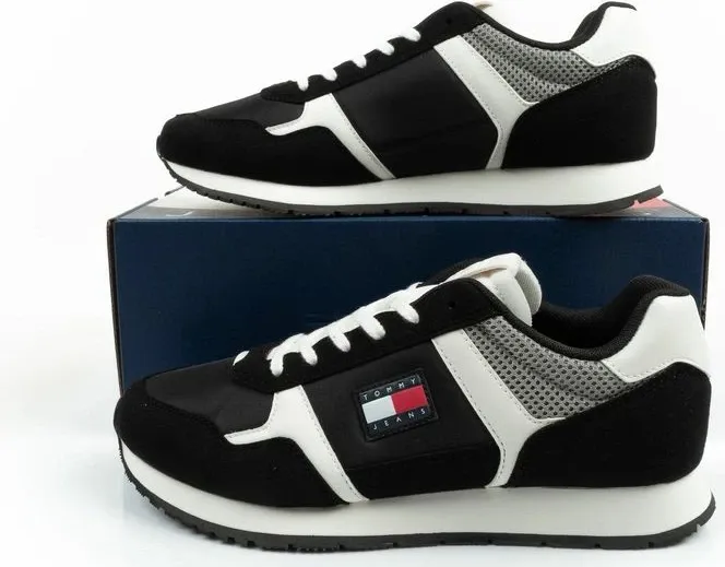 Atlete meshkuj Tommy Hilfiger TJM Runner Casual, të zeza - 10