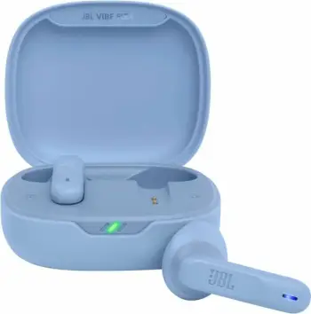 Kufje JBL Vibe Flex TWS Bluetooth 5.2, 32 orë bateri, me mikrofon, blu
