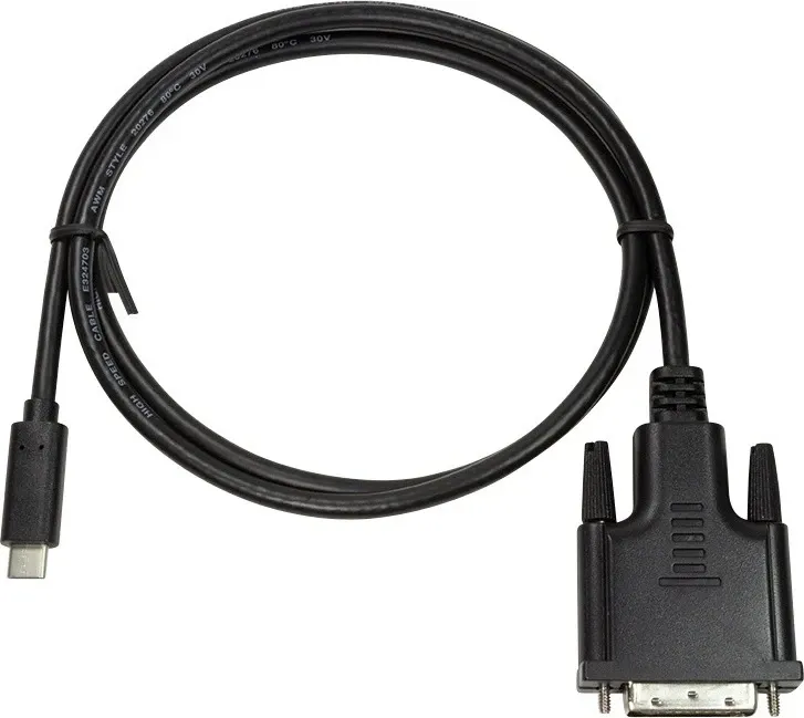 Kabllo USB-C-DVI LogiLink, 1.8m, e zezë - 3