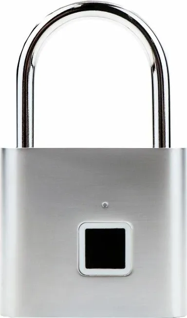 Katanac me gjurmë gishti BECOOL BCPL22M1, USB karikim, waterproof, argjendtë - 7