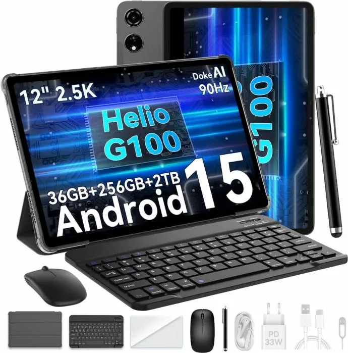 Tablet BLACKVIEW MEGA 3 12.1" 12GB/256GB LTE, me tastierë + maus, Space Grey - 3