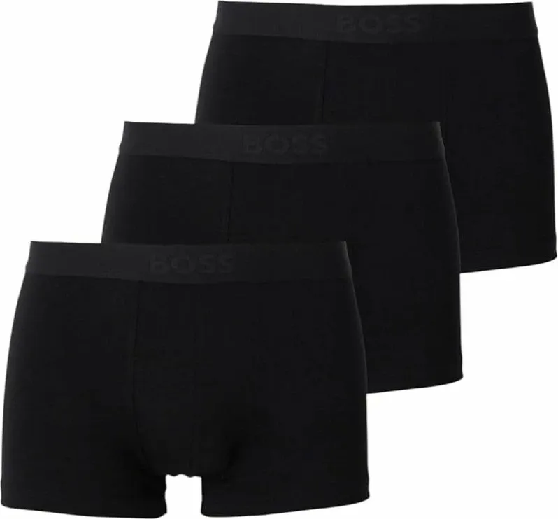 Të brendshme boxer Boss 50544263-002, të zeza, set 3 copë - 1