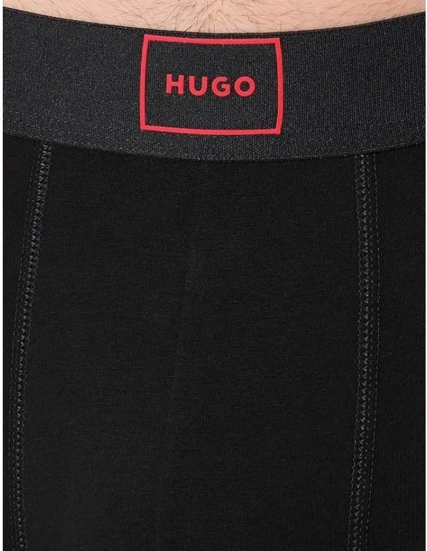 Pantallona meshkuj Hugo Bodywear LONG NERO, të zeza - 3