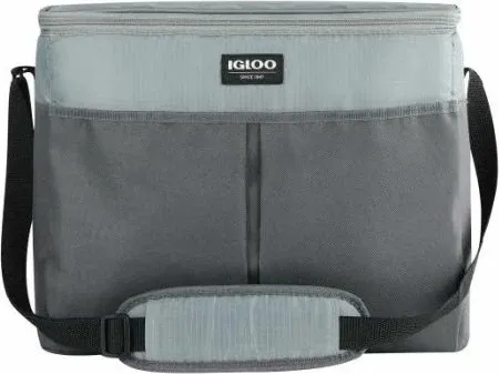 Çantë frigoriferike IGLOO BASIC 24, kapacitet 6 kanaçe, me insert plastik të fortë, gri, 6 Pack - 1