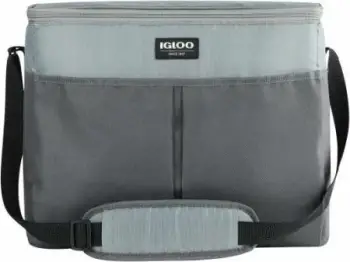 Çantë frigoriferike IGLOO BASIC 24, kapacitet 6 kanaçe, me insert plastik të fortë, gri, 6 Pack