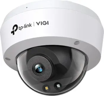 Kamerë sigurie rrjeti dome TP-LINK VIGI C250 (2.8mm) 5MP, Full-Color 24/7, PoE, IP67/IK10, H.265+, mikrofon, e bardhë/zezë
