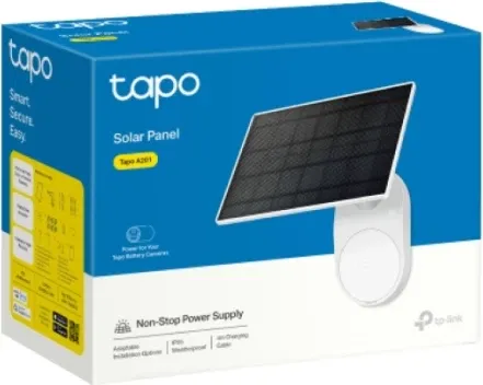 panel solar TP-LINK Tapo A201 5.2W IP65, set me kabllo zgjatëse 3.8 m - 3