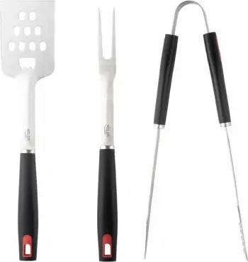 Set veglash grilli ADLER AD6727, 3 copë, çelik inox 420, me çantë transporti, e zezë