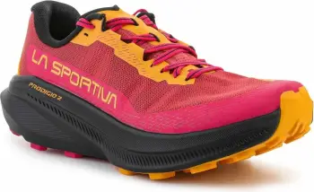 Atlete trail running për femra La Sportiva Prodigio 2, mineral red/azalea