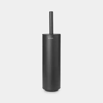 Furçë tualeti me mbajtëse Brabantia MINDSET MPN 303005, silikon, dorezë çelik inox, montim mur/dysheme, gri mineral