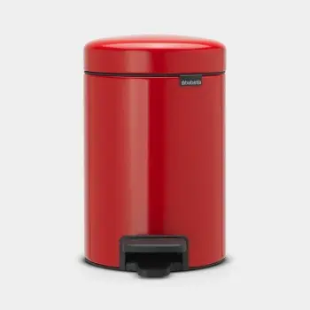 kosh mbeturinash me pedal Brabantia 112140 3L, i kuq