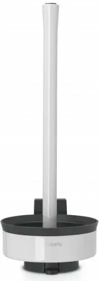 Mbajtës letre toaleti Brabantia Profile 3 role, çelik inox, 38.3×14×15.5 cm, i bardhë