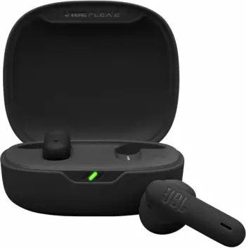 Kufje TWS wireless JBL Vibe Flex 2 JBLVFLEX2BLK, Bluetooth 5.3, deri 40 orë, IP54, me mikrofon, zi
