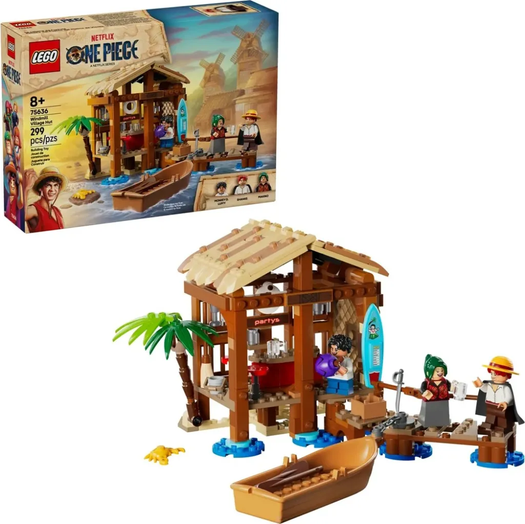Set LEGO ONE PIECE 75636 Windmill Village Hut, 299 pjesë, me 3 minifigura - 1