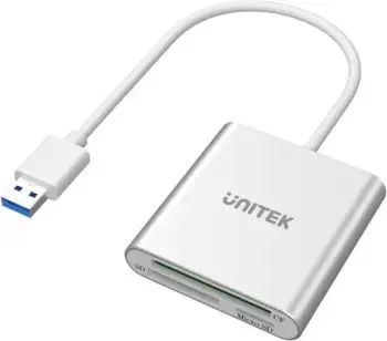 Lexues i kartave SD Unitek Y-9313, USB 3.2 (Gen.1), 0.3m, argjend