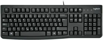 Tastierë Logitech K120, me kabllo USB, layout slloven, e zezë, OEM