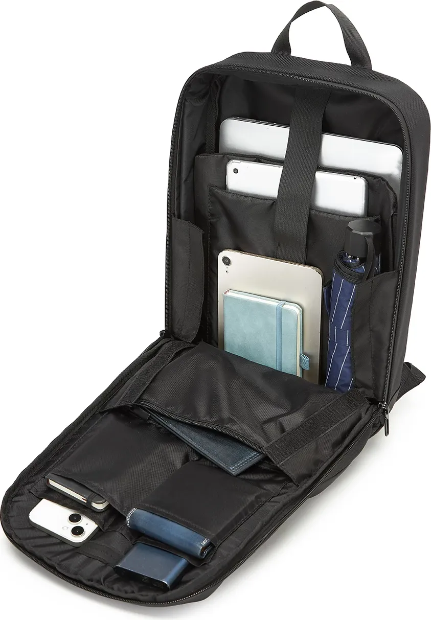 Çantë shpine për laptop Wozinsky Premium, 15.6", poliestër, e zezë - 5