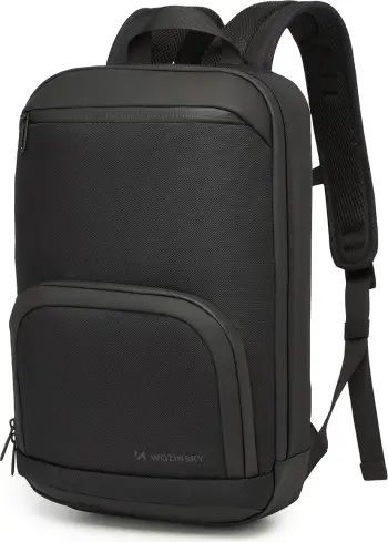 Çantë shpine për laptop Wozinsky Premium, 15.6", poliestër, e zezë