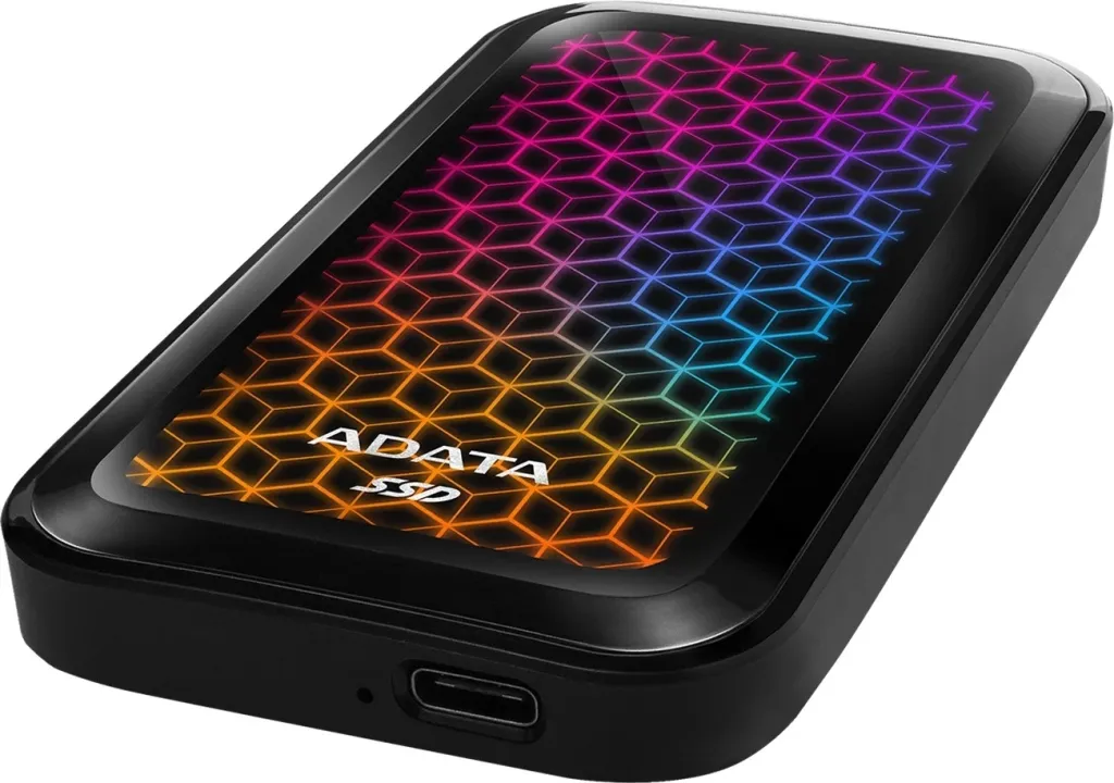 SSD Adata SE770 2TB, USB 3.2, RGB, e zezë - 3