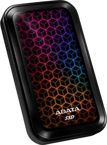 SSD i jashtëm ADATA SE770G, USB 3.2 Gen 2 Type C, RGB, i zi