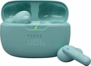 Kufje pa kabllo JBL Vibe Beam 2, ANC, Bluetooth 5.3, IP54, me mikrofon, me kuti karikimi, blu