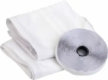 Vulë dritare kulmi BECOOL BC04AIRSTPDF, 2x200 cm, me Velcro, e bardhë, set 2 copë