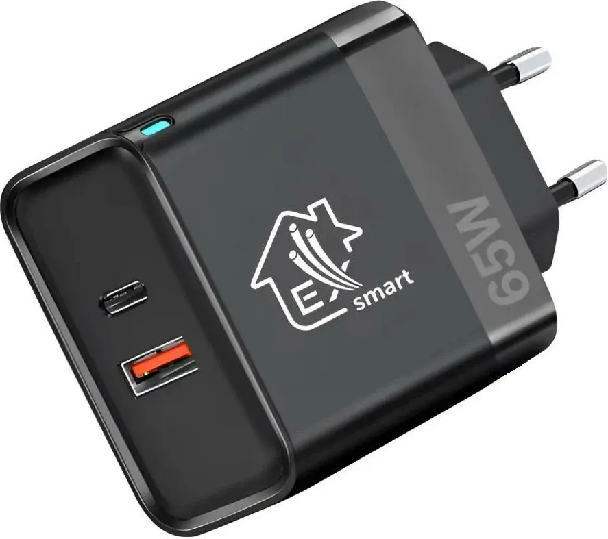 Karikues Extralink Smart Life 65W, USB-C + USB-A, i zi - 1