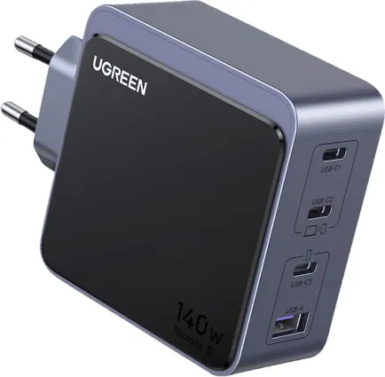 Karikues GaN UGREEN Nexode S 45575 140W, 3x USB-C + 1x USB-A, i zi/gri - 8