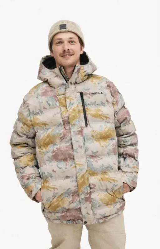 Jakne dimri për meshkuj O'Neill Xtrm Mountain Snowboard Ski 5K, bezhë - 2