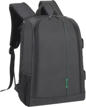 çantë shpine për kamera RIVACASE SLR 7490 PS, për DSLR + 3-4 lente, ndarje laptopi 15.6\", e zezë