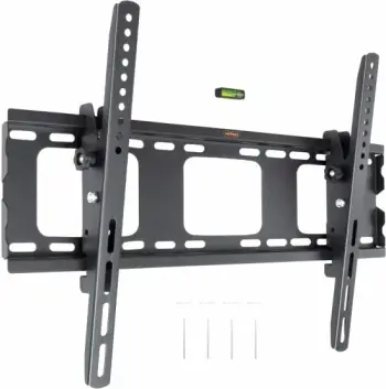 Mbajtëse muri për TV VONHAUS 3005004, 32-70\", deri 75 kg, tilt -15°/+15°, VESA deri 600x400, e zezë
