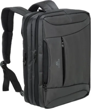 çantë laptopi/çantë shpine e konvertueshme RIVACASE 8290, për laptop 16\", e zezë qymyr - 2