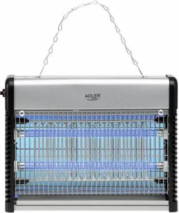 llambë insektesh ADLER AD7940 LED 9W, 2200V, deri 150 m², argjend/zezë, me zinxhir varëse