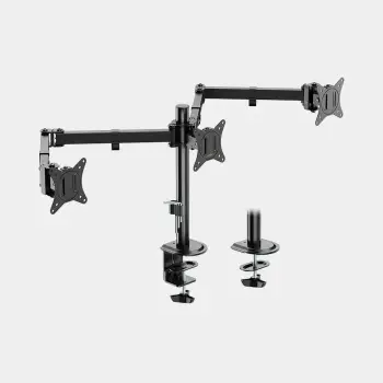 Mbajtëse tavoline për 3 monitorë VONHAUS 3000474 deri 27\", VESA 75x75/100x100, e zezë