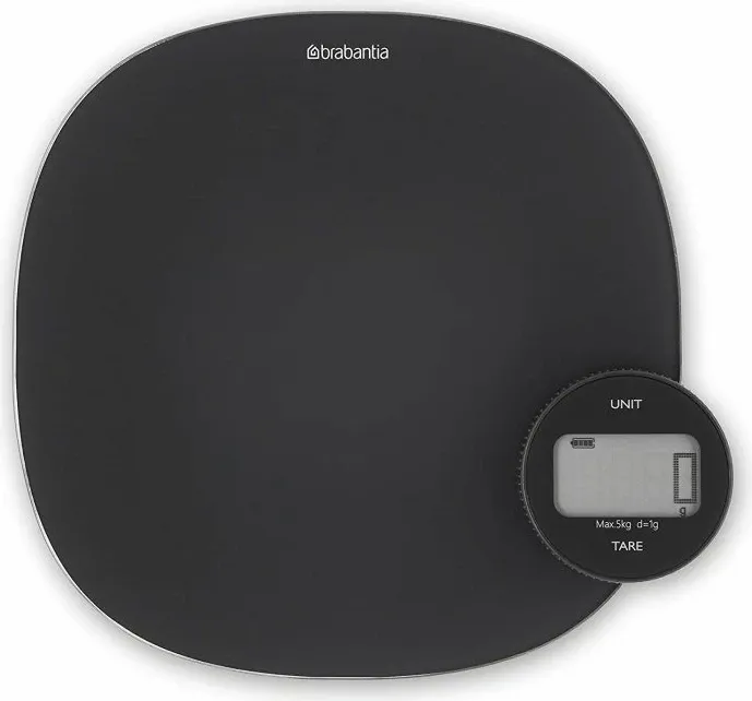 Peshore digjitale kuzhine Brabantia Tasty+ MPN 122880, 5 kg (1 g), LCD me ndriçim, 3x AAA, gri e errët - 1