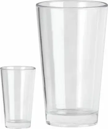 Set gotash koktejli të larta BRUNNER Complete 0830165N.C71, 40 cl, polikarbonat, transparente, set 2 copë