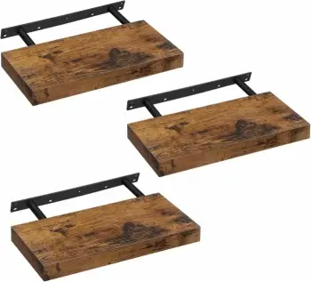 Raft muri VASAGLE LWS24BX 40×20×3.8 cm, kafe vintage