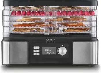 Tharëse ushqimi CASO DH 450 (MPN 3165) 370–450 W, 5 nivele, 30–70°C, timer 0.5–48 h, zi/argjendtë