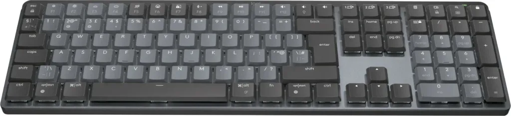 Tastierë Logitech MX Mechanical, Wireless, RF Wireless + Bluetooth, QWERTY, LED, Grafit - 5