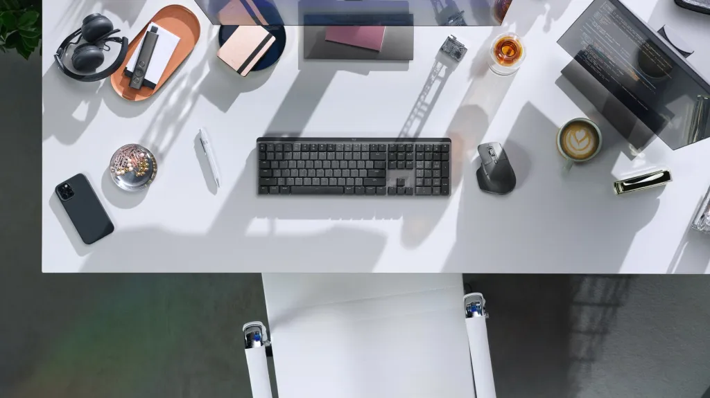 Tastierë Logitech MX Mechanical, Wireless, RF Wireless + Bluetooth, QWERTY, LED, Grafit - 7