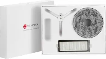 Set pjesë këmbimi Roborock QRevo S / QRevo MaxV / QRevo Pro, 1x filtër HEPA + 2x mopa rrotullues + 1x furçë anësore, e bardhë