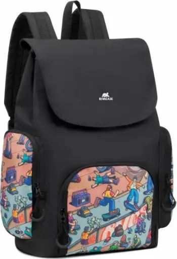 çantë shpine RIVACASE Skaters 5425 15L për laptop, e zezë