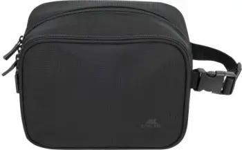 Çantë tualeti RIVACASE ECO 8409, RPET poliester, 215×160×120 mm, e zezë