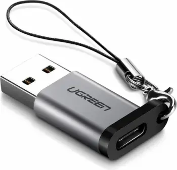 Adapter UGREEN 50533 USB 3.0-A (M) në USB-C (F) 5Gbps, gri, blister