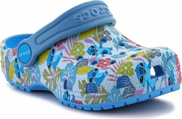 Papuqe për fëmijë Crocs, me Stitch të Disney, blu - 1