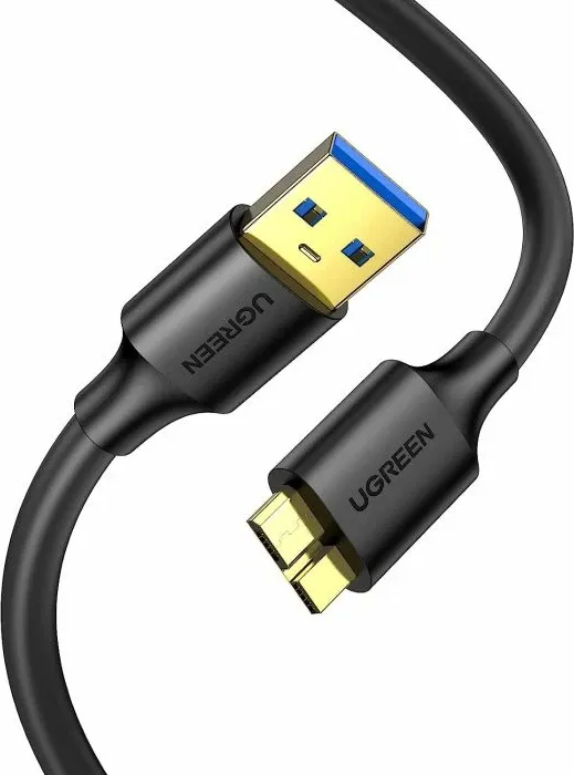 Kabllo USB 3.0 UGREEN 10840 USB-A në Micro-B, 0.5 m, e zezë - 1